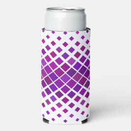 Paarse Magenta Diamonds Design Bottle Koelbox Seltzer Blikjeskoeler