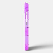 Paarse, magenta en roze cirkels monogram Case-Mate iPhone case (Achterkant / Links)