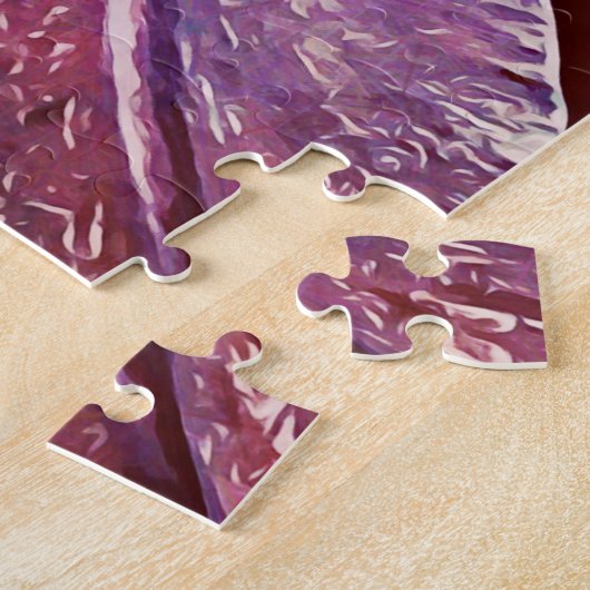 Paarse magenta Gladiolus Bloem Legpuzzel (Zijkant)