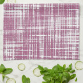 Paarse Magenta Stijlvol Abstract Patroon Theedoek (Gevouwen)