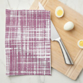 Paarse Magenta Stijlvol Abstract Patroon Theedoek (Quarter Fold)