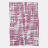 Paarse Magenta Stijlvol Abstract Patroon Theedoek (Verticaal)