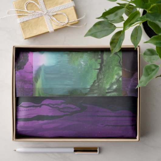 Paarse Magic Afro-Amerikaans Voodoo Decoupage Tissuepapier (Geschenk)