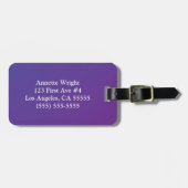 Paarse Magic Celestial Stars Art Bagagelabel (Voorkant horizontaal)