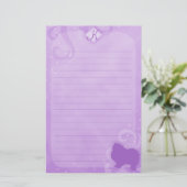 Paarse Magic Keesdoorn Stationery Briefpapier (Staand voorkant)
