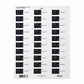 Paarse Magie Etiket (Full Sheet)