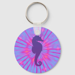 Paarse Magie Zeepaardje Sleutelhanger