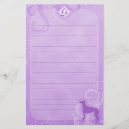 Paarse magische griep briefpapier (Voorkant)