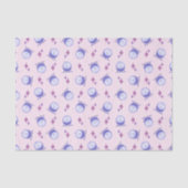 Paarse Magische Kristallen Bal Halloween Tissuepapier (Voorkant)