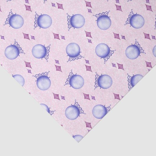 Paarse Magische Kristallen Bal Halloween Tissuepapier (Detail)