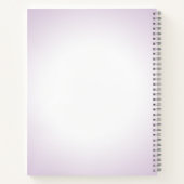 Paarse Magische Regenboogontsteking Aangepast Notitieboek (Achterkant)