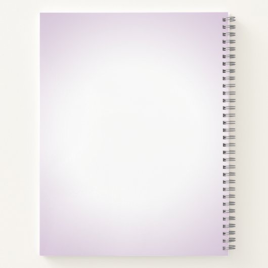 Paarse Magische Regenboogontsteking Aangepast Notitieboek (Achterkant)