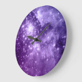 Paarse magische sterren grote klok (Hoek)