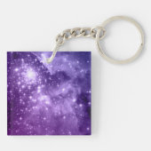 Paarse magische sterren sleutelhanger (Achterkant)