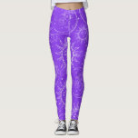 Paarse Magische Vintage Celestial Sun Moon Stars Leggings<br><div class="desc">Leggings</div>