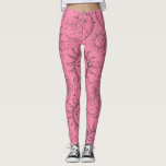 Paarse Magische Vintage Celestial Sun Moon Stars Leggings<br><div class="desc">Leggings</div>