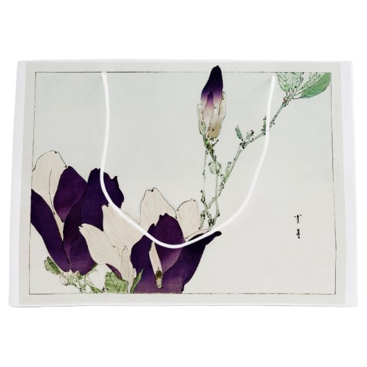 Paarse Magnolia Flower, Watanabe Seitei Groot Cadeauzakje (Voorkant)