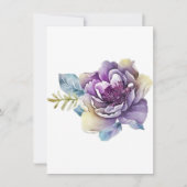 Paarse Magnolia van uw bureau een persoonlijk Notitiekaartje (Voorkant)