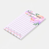 Paarse Magnolia verlaat je bericht na het bericht Post-it® Notes (Schuin)