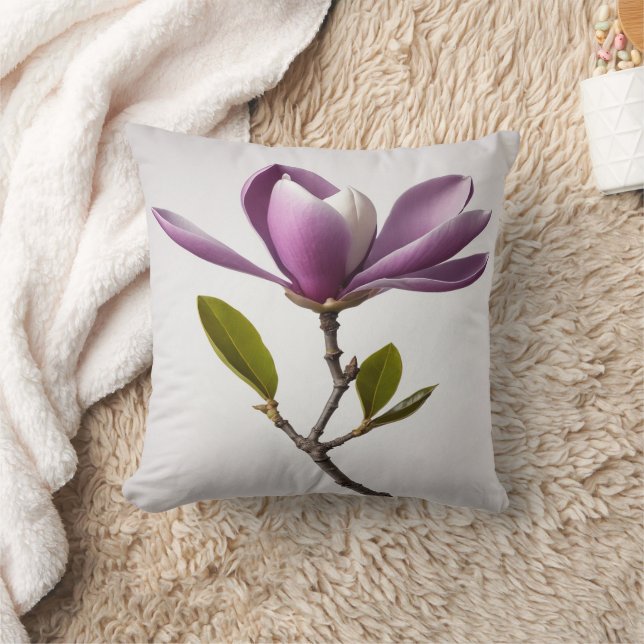 Paarse magnoliabloem Magnolia felix Sierkussen (Deken)