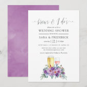 Paarse Magnolias en Rozen Brews voor ik het doe Kaart (Voorkant / Achterkant)