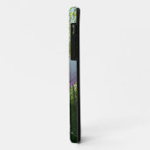 paarse magnolibloemen met bronlicht Case-Mate iPhone case (Achterkant/links)