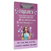 Paarse Maid House schoonmaakdiensten Klembord (Rechts)