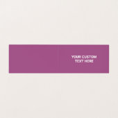 Paarse Maid Janitorial Lady House schoonmaakservic Visitekaartje (Binnenkant ongevouwen)