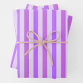 Paarse Majesteit: Gestreept geschenk Inpakpapier Vel (In situ)