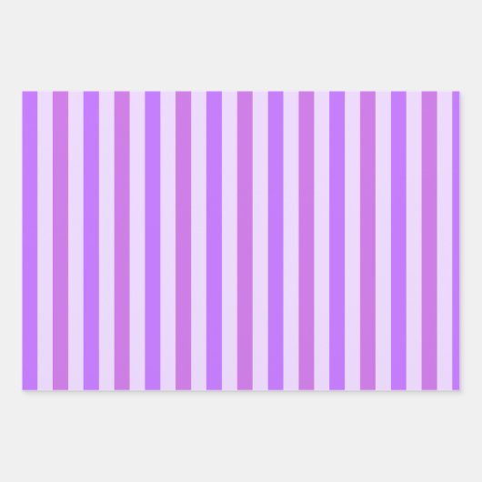 Paarse Majesteit: Gestreept geschenk Inpakpapier Vel (Voorkant 3)