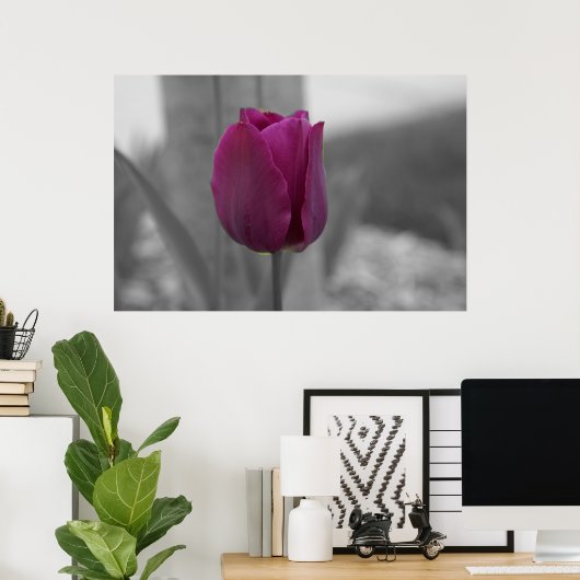 Paarse Majesteit Poster (Thuiskantoor)