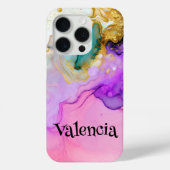 Paarse Majesteit Waterverf Fantasy Custom Case-Mate iPhone Case (Achterkant)