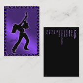 "Paarse Majestic"-kaart Visitekaartje (Voorkant / Achterkant)