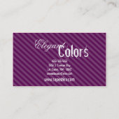 Paarse make-up Artist Palette Brush Visitekaartje (Achterkant)