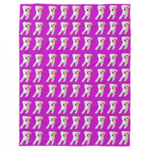 Paarse Maltese Hond Schattige Witte Knuffel 4Winst