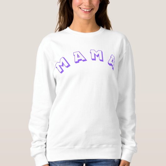 Paarse MAMA monogram trui (Voorkant)