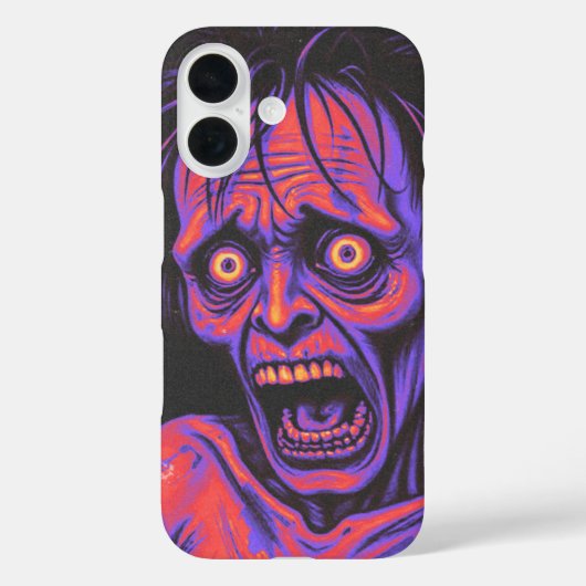 Paarse man schreeuwen Case-Mate iPhone case (Achterkant)