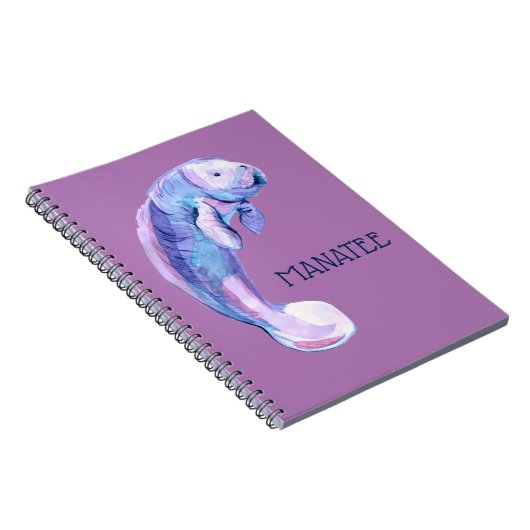 Paarse manatee notitieboek (Rechterzijde)
