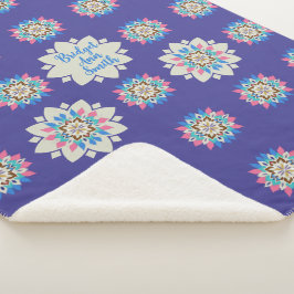 Paarse Mandala 60 x 80 Sherpa Dekbed Deken