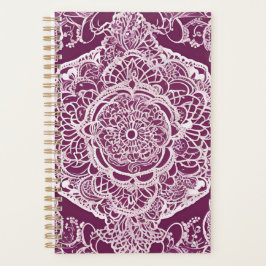 Paarse mandala AI-kunst Planner