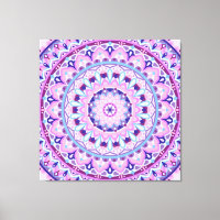 Paarse Mandala Boho Kunst Geometrisch Patroon Leve