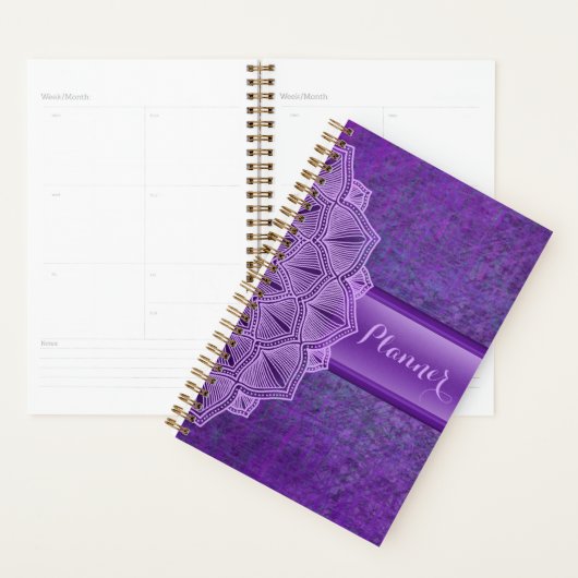 Paarse Mandala Boho Planner (Display)