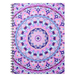 Paarse Mandala Boho Spiritueel Geometrisch Patroon Notitieboek