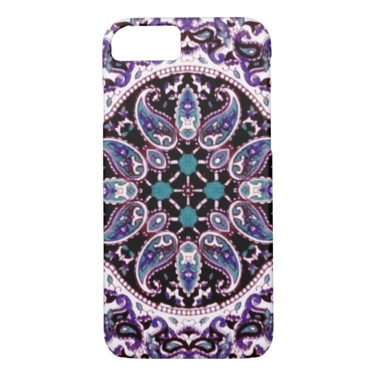 Paarse Mandala Case-Mate iPhone Case (Achterkant)