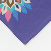 Paarse Mandala Fleece 60 x 80 Deken (Hoek)