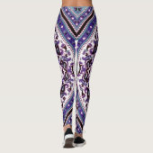 Paarse Mandala Gepatenteerde Leggings (Achterkant)