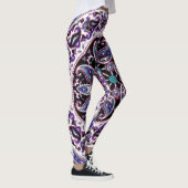 Paarse Mandala Gepatenteerde Leggings (Rechts)