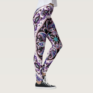 Paarse Mandala Gepatenteerde Leggings