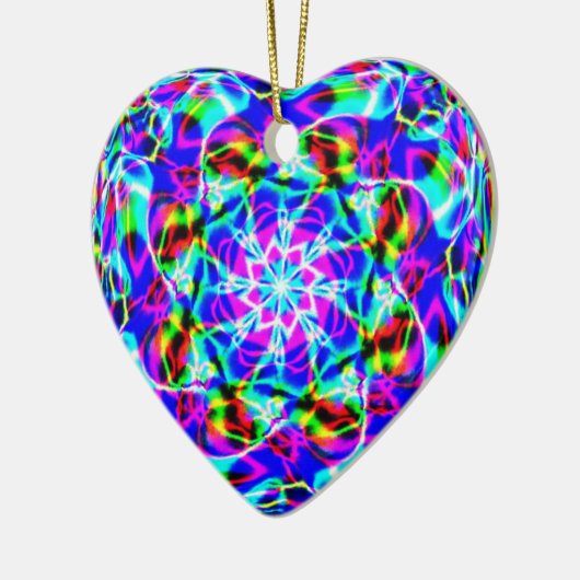 Paarse mandala keramisch ornament (Links)