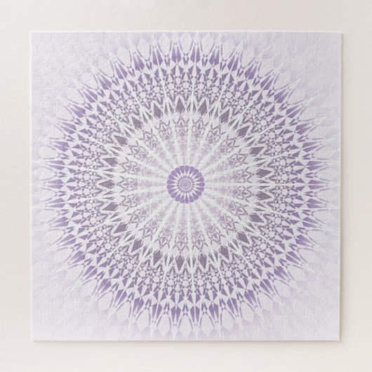 Paarse Mandala Legpuzzel (Horizontaal)